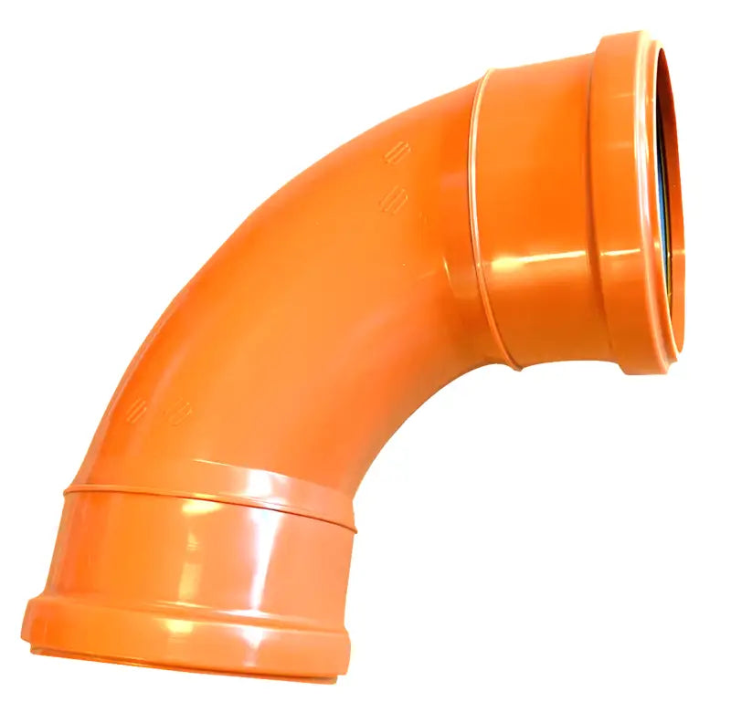 Orange PVC Elbow Fitting för Markavloppsrör Kaczmarek