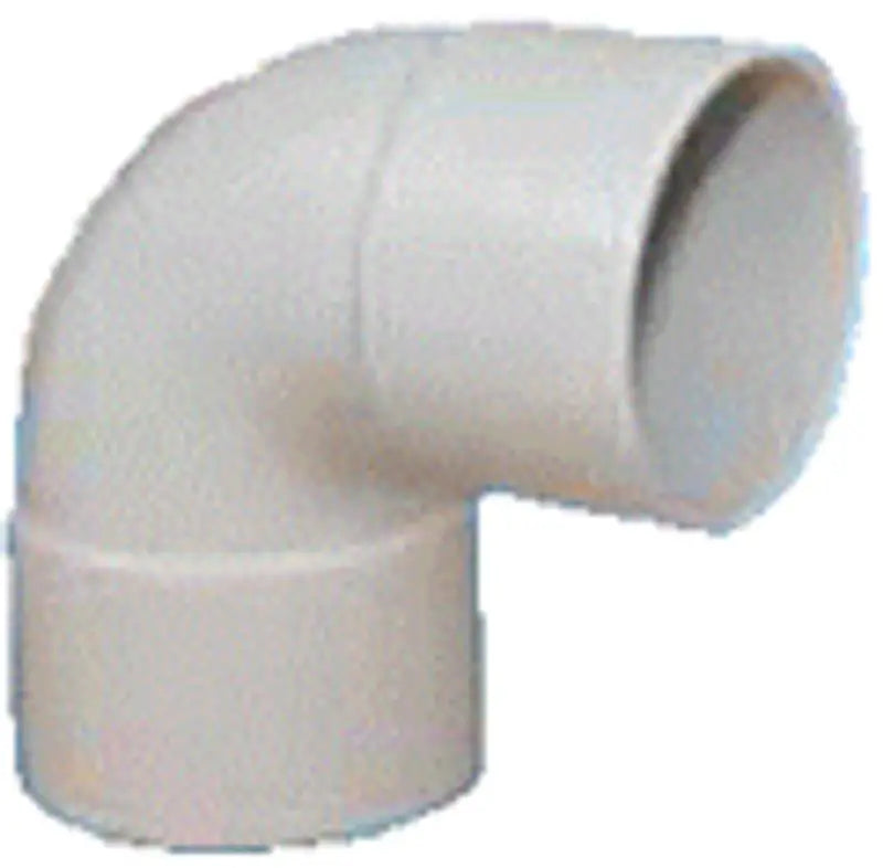 White PVC 90-Degree Elbow Pipe Fitting for Solvent Weld Kaczmarek